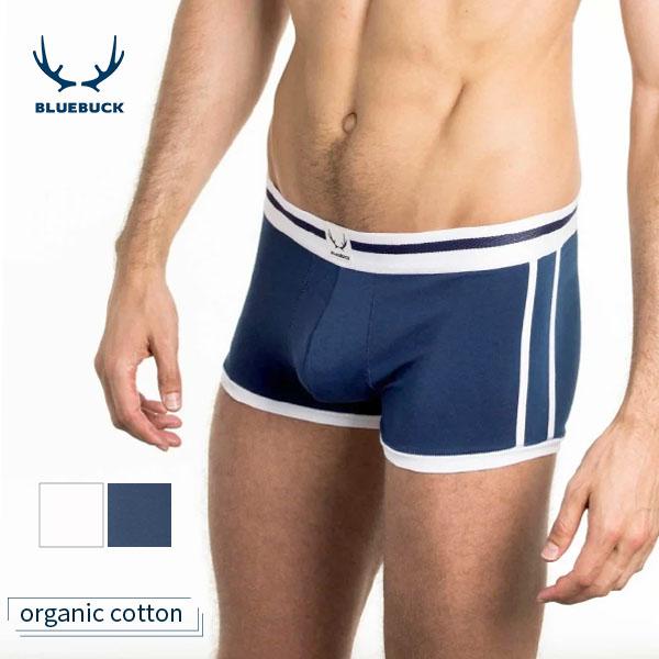 オーガニックコットン メンズボクサーパンツ NAUTICAL Trunk Bindings BLUE...