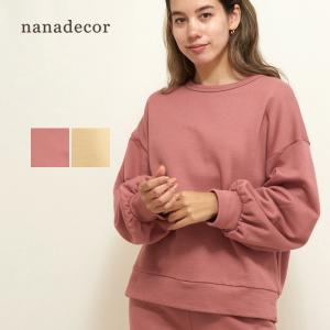 オーガニックコットン スウェットパフトップス nanadecor｜yshopharmo