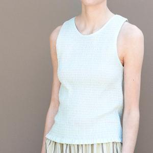 オーガニックコットン スモックノースリーブトッ...の詳細画像4