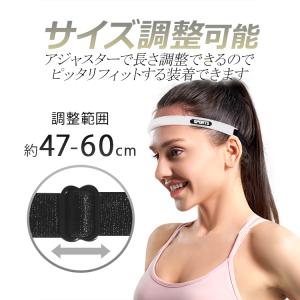 汗止めシリコンヘッドバンド 長さ調節可 着用快...の詳細画像3