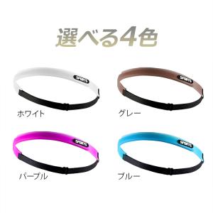 汗止めシリコンヘッドバンド 長さ調節可 着用快...の詳細画像4