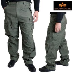 ALPHA INDUSTRIES　(アルファ インダストリーズ)　【メンズ】 カーゴパンツ　ミリタリー カーゴ パンツ　M-65 PANTS　(OLIVE GREEN)　MPM40508｜ysk-style