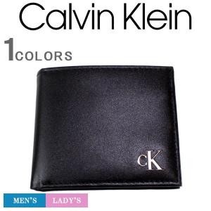 カルバンクライン 財布 Calvin Klein 二つ折り財布 小銭入れ付き レザー 革 本革 ck ロゴプレート サイフ COIN POCKET WALLET メンズ レディース 31KJ130003｜ysk-style