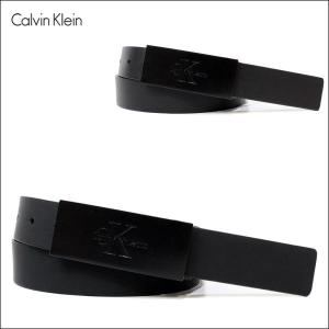 カルバンクライン ベルト　Calvin Klein (カルバンクライン)　メンズ レザーベルト　リバーシブル レザー バックル ベルト　(BLACK/BLACK)　75545｜ysk-style