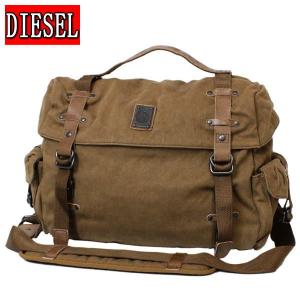 DIESEL (ディーゼル)　メッセンジャーバッグ　ショルダーバッグ ヴィンテージバッグ　FREIGHT TO THE VINTAGE STTANN　(BROWN ブラウン)　X02849-P0421｜ysk-style