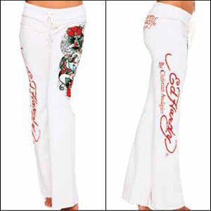 Ed Hardy(エドハーディー)　レディースパンツ　BASIC DRAWSTRING PANTS　A0XWAAZM　BATTLE｜ysk-style