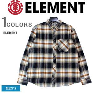 エレメント シャツ ELEMENT メンズ 長袖 フランネルシャツ Long Sleeve Flannel Shirt 長袖 シャツ ネルシャツ スケボー 大きいサイズ ELYWT00134-CNE1｜ysk-style