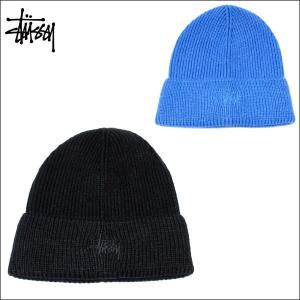 クリポス200円　ステューシー ニットキャップ　STUSSY (ステューシー)　ユニセックス ニットキャップ　ストックロゴ 刺繍 ビーニー 全2色　132854｜ysk-style