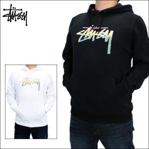 ステューシー パーカー　STUSSY (ステューシー)　メンズ フーディー　ストック ロゴ プリント プルオーバー フーディー パーカー 全2色　1923973｜ysk-style