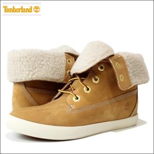 Timberland (ティンバーランド)　【レディース】 レザーブーツ　ロールトップ ブーツ 靴 シューズ 革 ヌバック レザー　(WHEAT ウィート)　8643A｜ysk-style