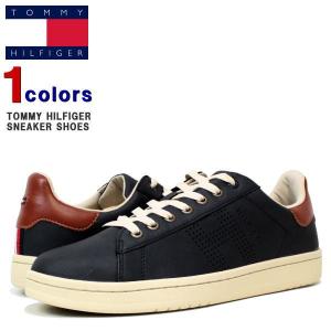 トミー スニーカー　TOMMY HILFIGER (トミーヒルフィガー)　メンズ レザースニーカー　スニーカー 靴 シューズ 革 レザー　LUTWIN｜ysk-style