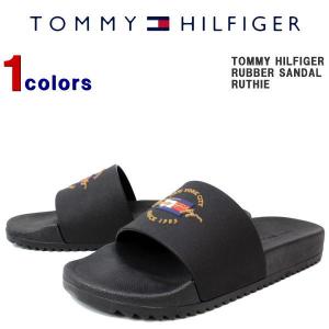 トミー サンダル　TOMMY HILFIGER トミーヒルフィガー　メンズ サンダル　ビーチサンダル シャワーサンダル ラバー サンダル　RUTHIE-BLK｜ysk-style