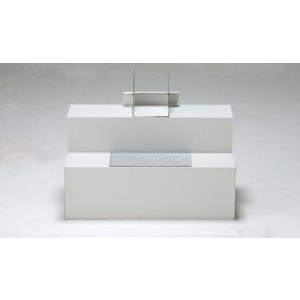 ダンボール祭壇　2段　白　不燃性銀シート付　　初盆　新盆　仏壇　葬式　棺　遺骨　仏具　