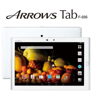 美品 docomo ARROWS Tab F-03G ホワイト 64GB ワンセグ フルセグ 10.5インチ タブレット本体 Y49