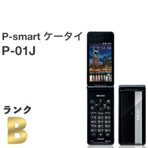 液晶美品 P-smartケータイ P-01J ブラック docomo SIMフリー ワンプッシュオー...