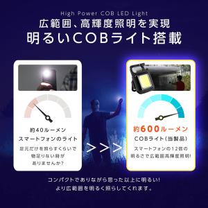 LEDライト COB 投光器 充電式 作業灯 ...の詳細画像1