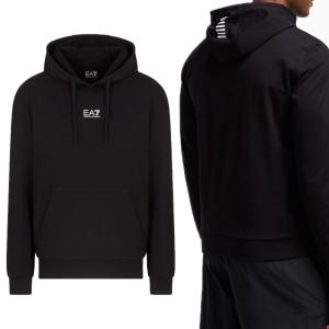 送料無料 10 EMPORIO ARMANI EA7 エンポリオアルマーニ イーエーセブン 8NPM32 PJVRZ 1200 ブラック パーカー フーディ size XL