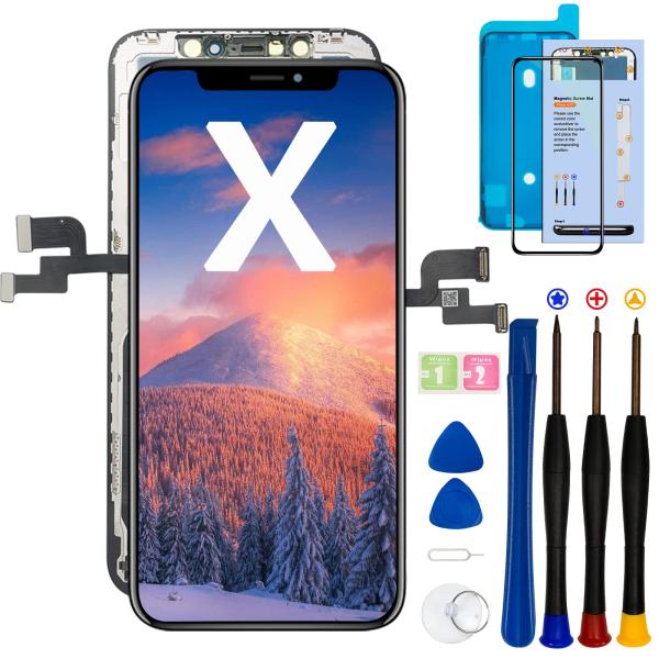 OFFOF for iphone X フロントパネル液晶パネル5.8インチアイフォン 画面修理 画面...