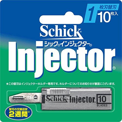シック Schick インジェクター 1枚刃 替刃 (10枚入) 髭剃り カミソリ