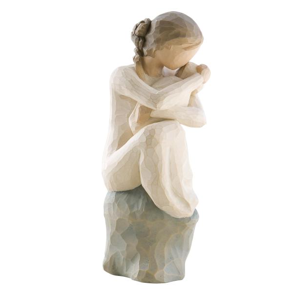 ウィローツリー彫像 【Guardian】 - 守護者 出産 懐妊 天使 人形 置物 彫刻 ナチュラル...