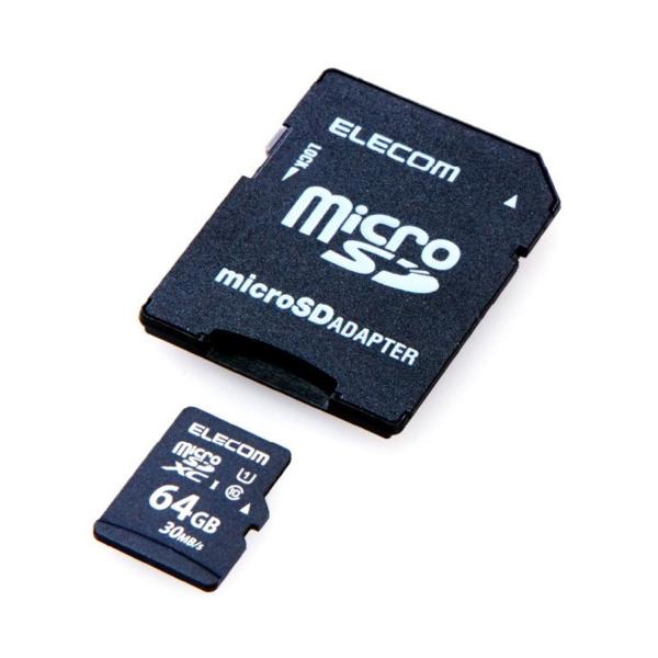 エレコム microXCカード 64GB UHS-I対応 class10 防水 IPX7 データ復旧...