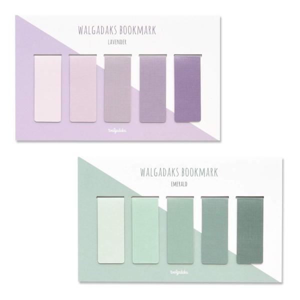 モノライク マグネット式 しおり ラベンダー+エメラルド Lavender + Emerald Bo...