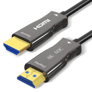 HengYu 4K HDMI ケーブル 10m 光ファイバーケーブル プレミアム 4K 60P HDR Ultra HD 3D YUV4:4:2 超