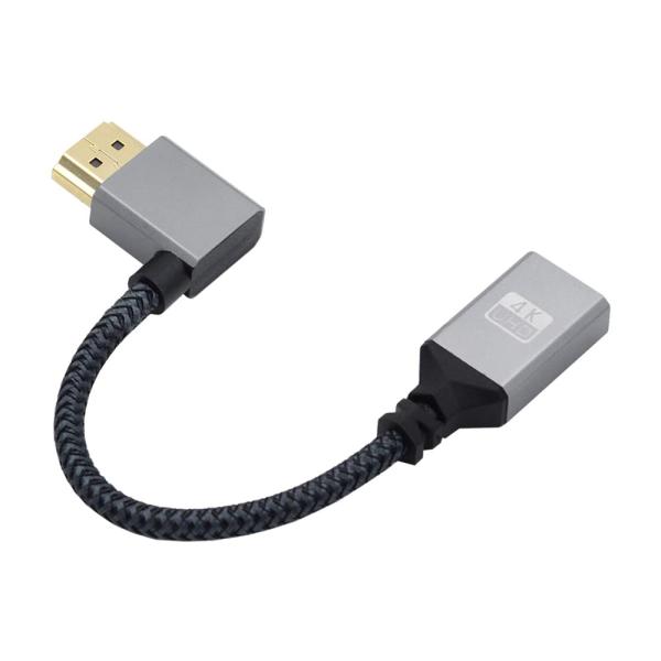 Cablecc 高速 A オス HDMI 1.4 から A メス 延長ケーブル 直角 サポート HD...