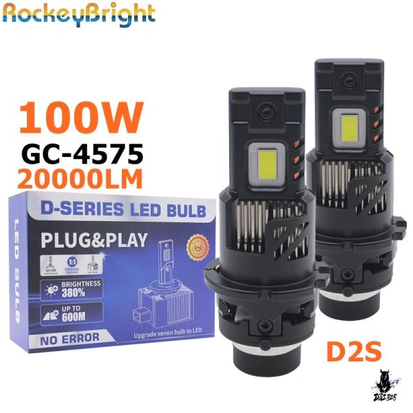 互換品 U1 LEDヘッドライトバルブ D2S/D2R/D4S/D4R 9000LM CANBUS機...