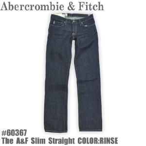 Abercrombie&Fitch【アバクロンビー＆フィッチ】 THE A&F SLIM STRAIGHT デニムパンツ (Rinse Wash)｜yssbronks