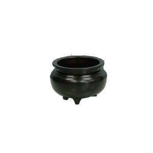 真鍮色付き香炉 3.5 線香立て 香炉灰付 仏壇用 レターパック