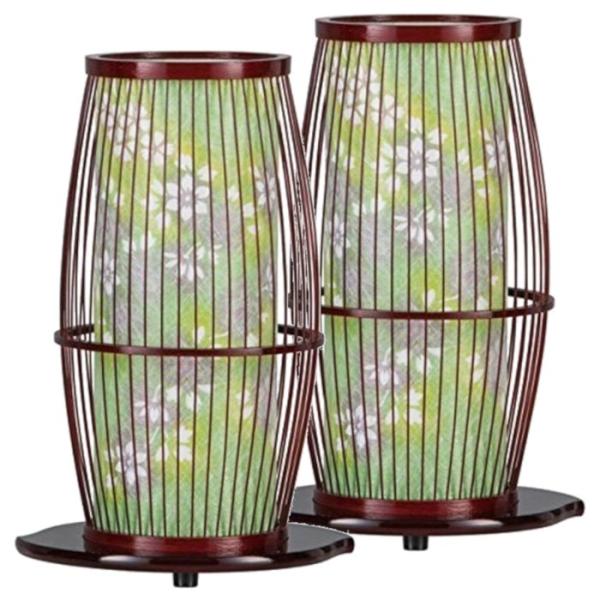 提灯 京竹 2号 一対 2個 二号 溜 タメ 回転提灯 霊前灯 灯篭 お参り 提灯 ちょうちん 送料...