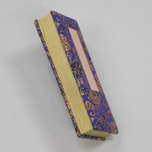 金襴鳥の子 過去帳(金箔押し) 紺 4.0寸(...の詳細画像3