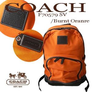 [アウトレット]【COACH】コーチ　F70579 メンズ リュックサック SV/BO　ショルダーバッグ　リュック　オレンジ
