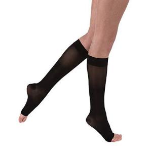 並行輸入品JOBST UltraSheer Compression Support Knee High 20-30mmHg Open Toe, Lar｜ysysstore