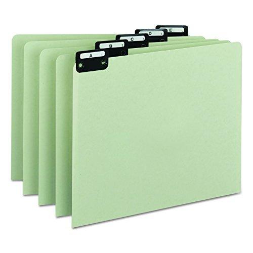 Smead 100% Recycled Pressboard File Guides, Flat M...