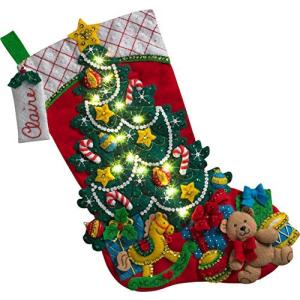 Bucilla Christmas Tree Surprise Stocking Kit並行輸入品　送料無料