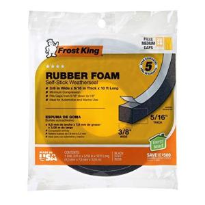 Frost King R538H Foam Tape, 3/8" W, 5/16" T, 10 ft L, Black並行輸入品　送料無料｜ysysstore