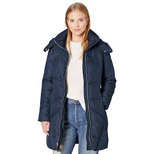 Cole Haan Women&apos;s Hooded Essential Down Coat, Navy...