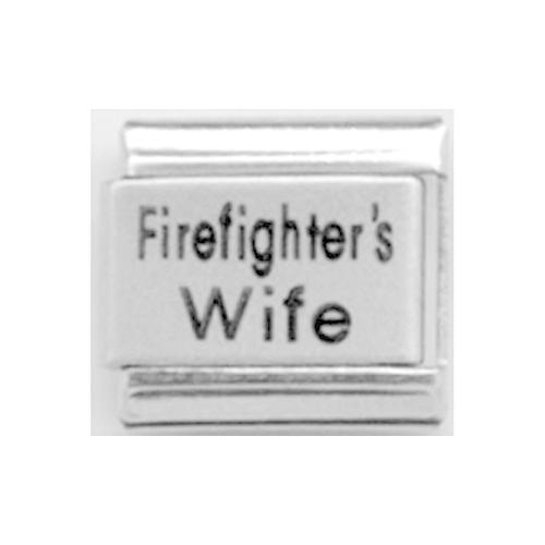 Stylysh Charms Firefighters Wife Laser Engraved It...