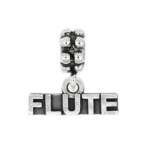 Sterling Silver Oxidized Musical Instrument Flute ...