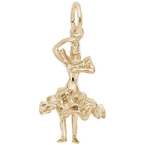 Rembrandt Charms Spanish Dancer Charm, 10K Yellow ...