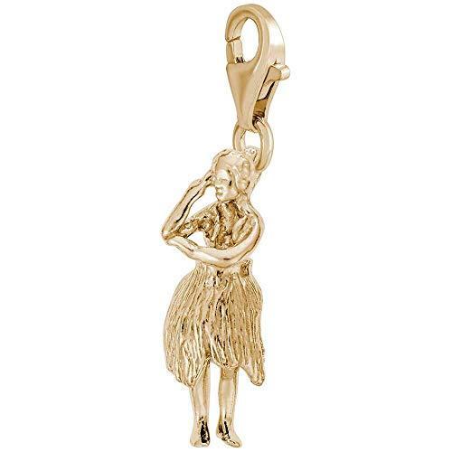 Rembrandt Hawaiian Dancer Charm with Lobster Clasp...