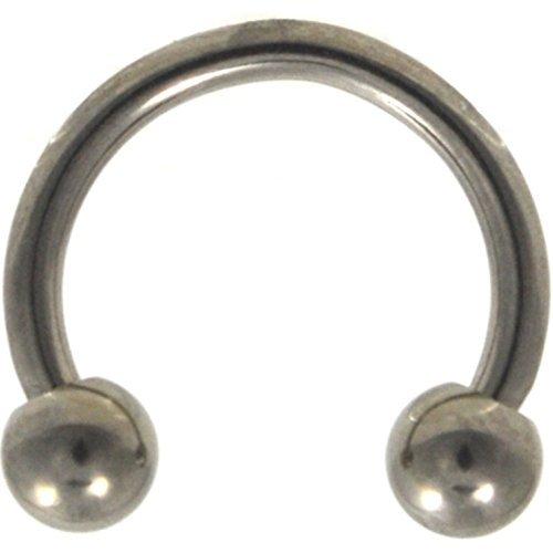 14G(1.6mm) G23 Titanium Circular Piercing Barbells...