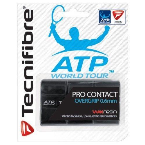 Tecnifibre Pro コンタクトオーバーグリップ 3個パック (ブラック)並行輸入品　送料無...