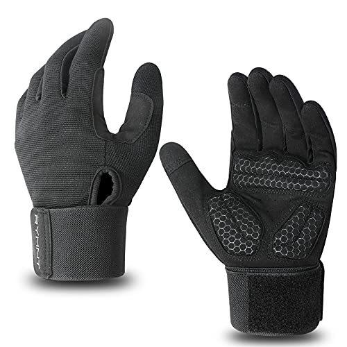 Full Fingers Workout Gloves with Wrist Wrap Suppor...