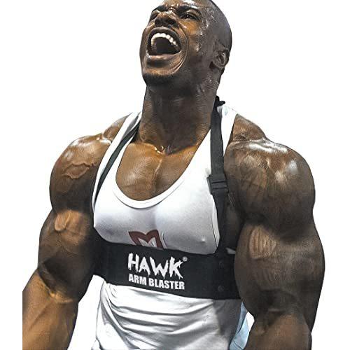 Hawk Sports アームブラスター 上腕二頭筋 上腕三頭筋 ダンベル&amp;バーベル カール 筋肉ビ...