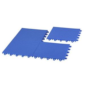 EZ-Floor 12 Pack of Interlocking Plastic Floor Tiles, Blue並行輸入品　送料無料｜ysysstore