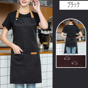 エプロン 首掛け キャンバス 防水 帆布 おし...の詳細画像1