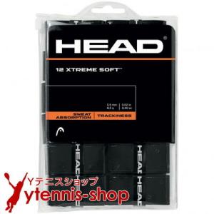 ヘッド(HEAD) エクストリーム ソフト(XTREME SOFT) ブラック 12パック オーバーグリップ [M便 1/4]｜ytennis-shop